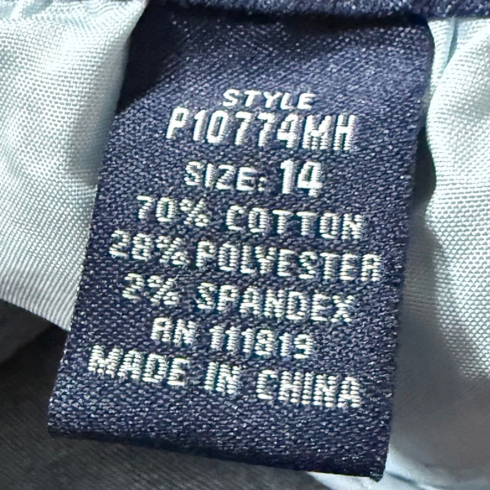 Our Republic For All Womens High Rise‎ Trouser Wide Leg Dark Wash Denim Jeans 14 - Picture 9 of 9